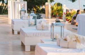 Cardamom Event Hire Ibiza White Lounge Bed