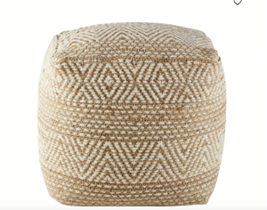 Pattern Cube Pouf