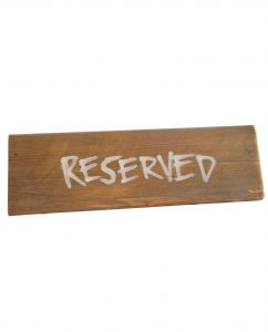 Wooden Reserved