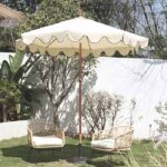 Beige & Blue Parasols