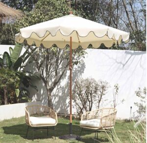 Beige & Blue Parasols